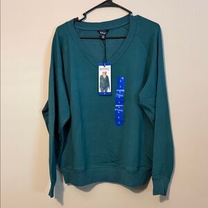 Buffalo David Bitton Deep Teal V-Neck Pullover Women’s 3 sizes